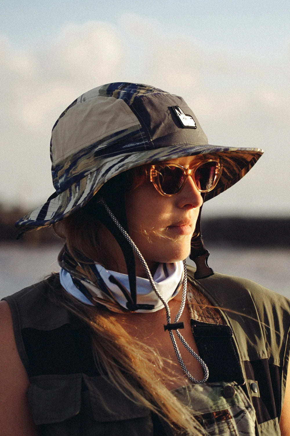 Camo Wide Surf Hat