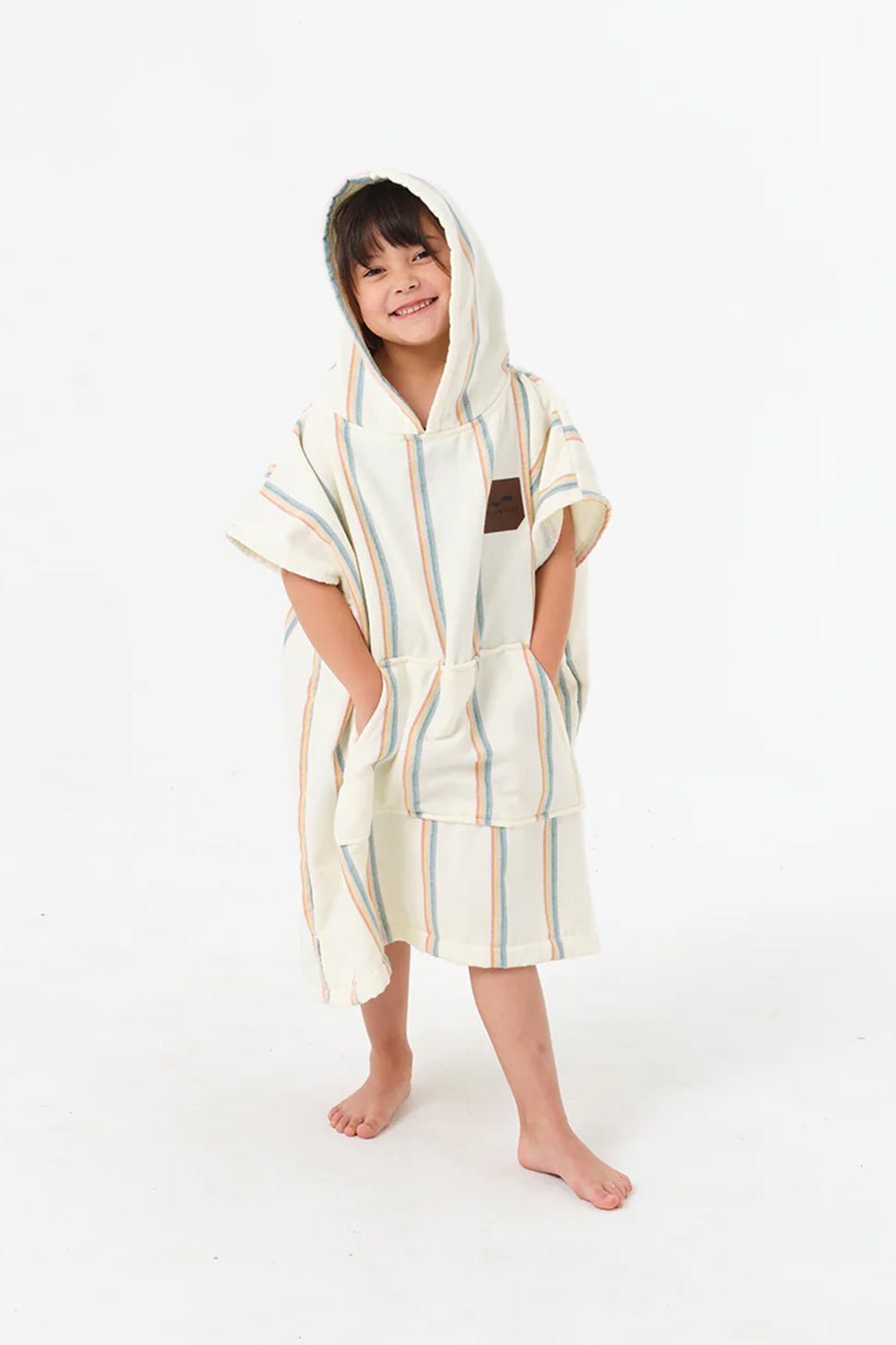 Baja Stripe Kid Poncho - Domo del Mar