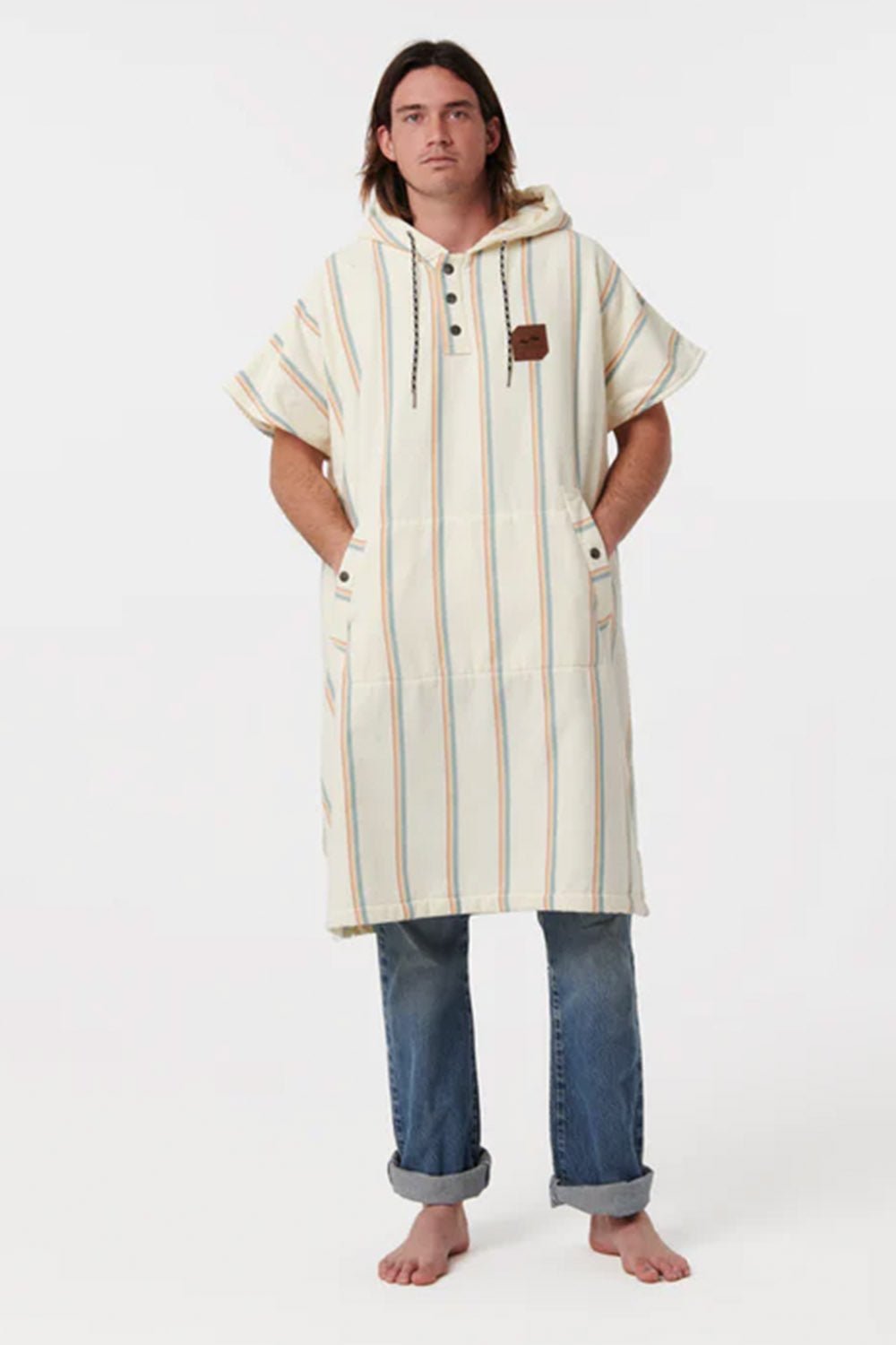 Baja Stripe Turkish Changing Poncho - Domo del Mar